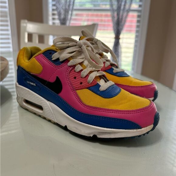 5Y Nike Air Max 90 Colorful Sneakers - Picture 12 of 16